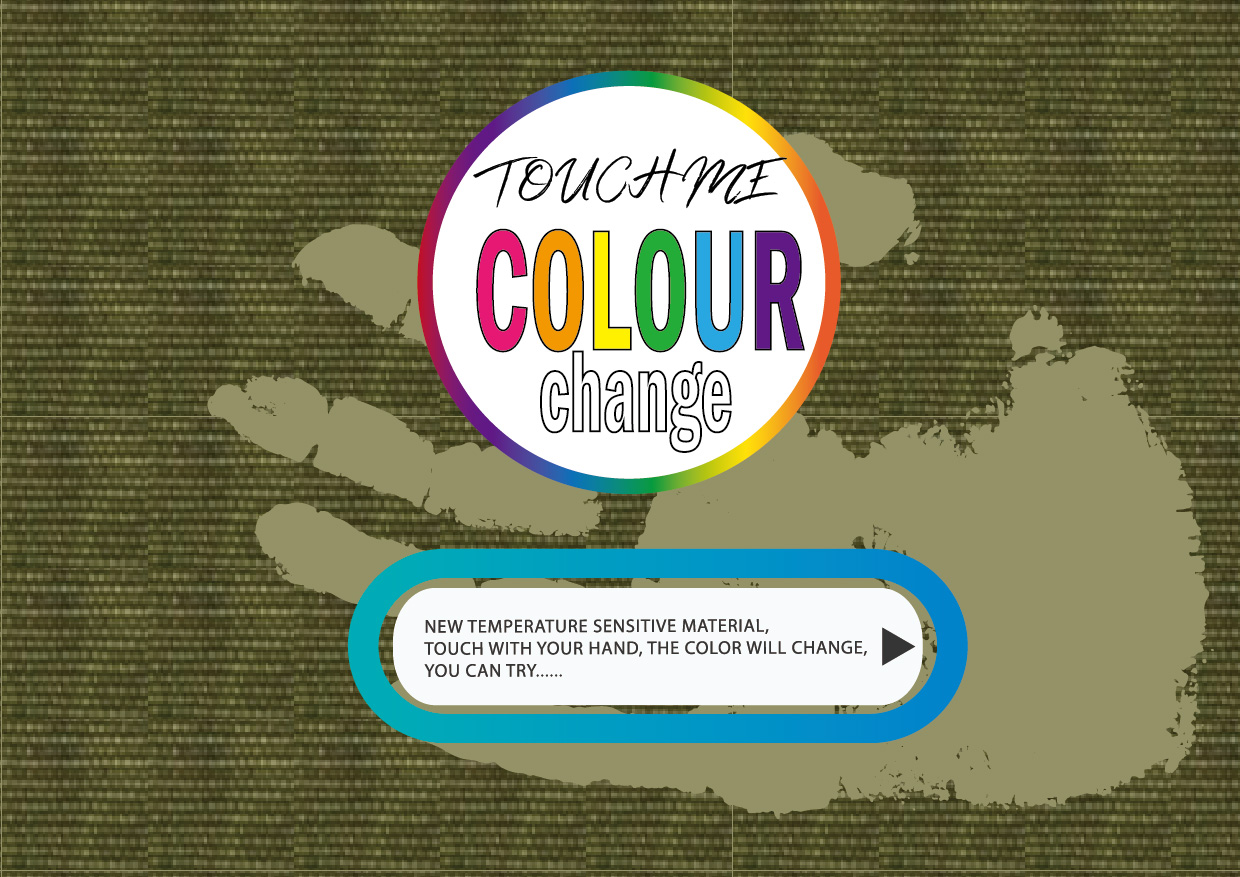 Special material, the color changed after touch backpack