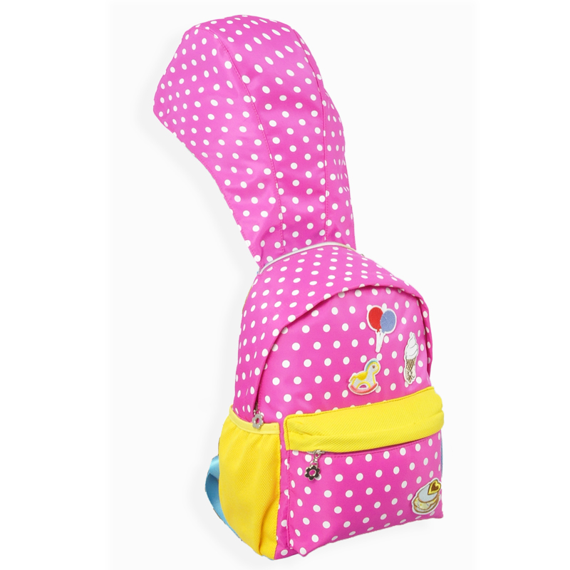Creative kids bag with hat